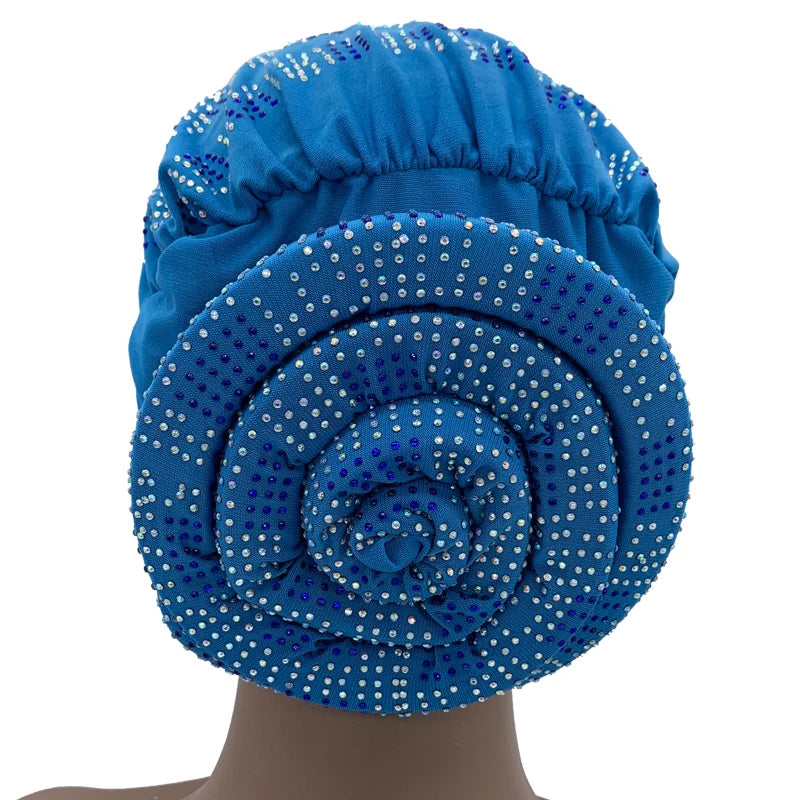 Summer Breathable Turban Cap for Women Muslim Under Scarf Cap African Lady Head Wraps Bonnet