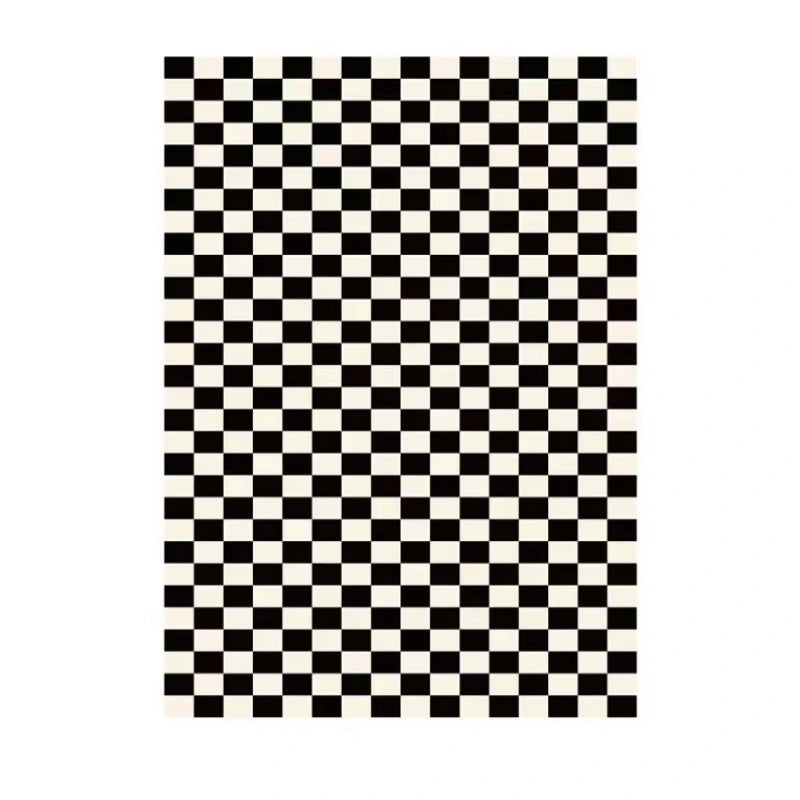 Light Luxury Black and White Striped Rug Modern Large Area Living Room Sofa Rugs Simple Bedroom Decor Carpet Home Room Carpets
