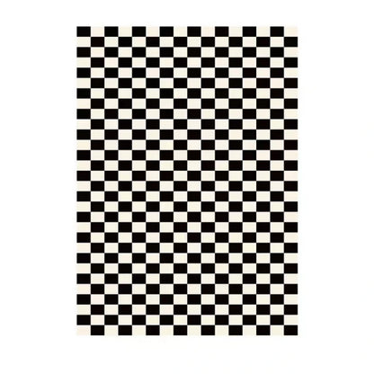 Light Luxury Black and White Striped Rug Modern Large Area Living Room Sofa Rugs Simple Bedroom Decor Carpet Home Room Carpets