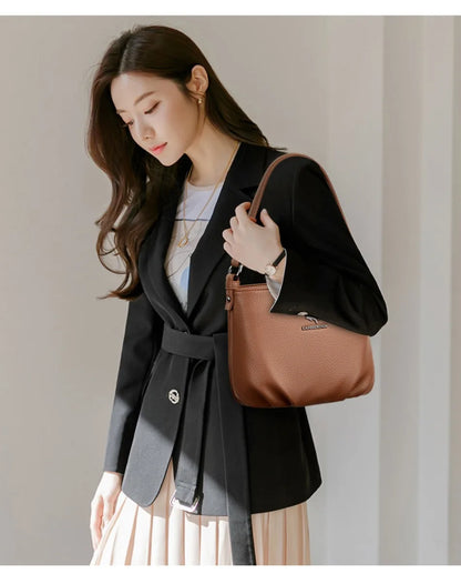 Luxury Shoulder Bags for Women 2026 New Designer Soft Leather Crossbody Bags Casual Messenger Sac Women Bag Purses and Hangbags