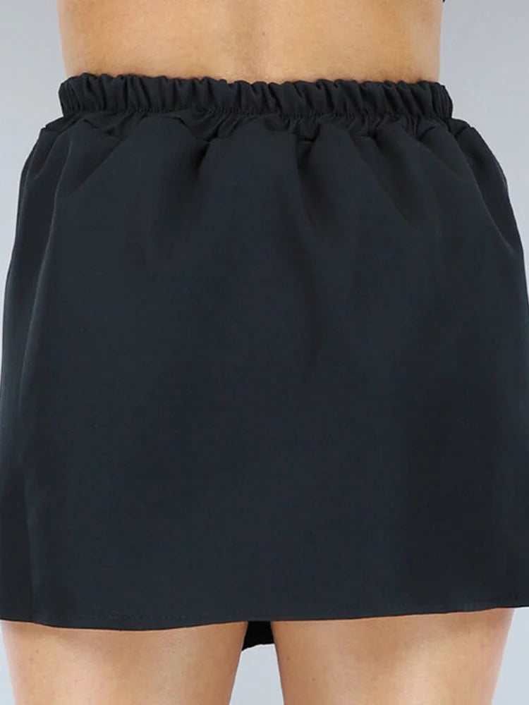 Plus Size Flared Skirt Women's Fashion Versatile Black Casual Mini Skirt Sexy Slim Pleated Fluffy Short Summer Best Choice