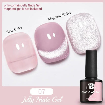 7.5ml Golden Light  Magnetic Gel Golden Gems Magnetic Gel Nail Polish Cat Nail Sparkling Glitter Semi Permanent Varnish