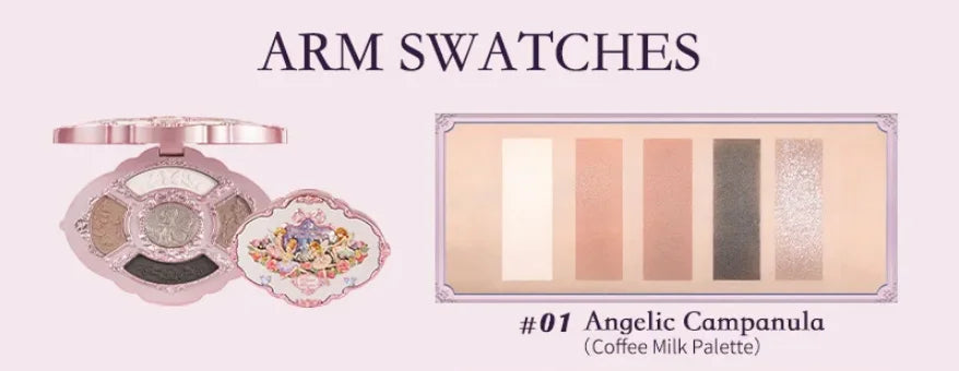 Flowerknows All In One Mackup Set Gift Box Flower Knows Glitter Eye Shadow Palette Blusher Long Lasting Gloss Lipstick With Bag