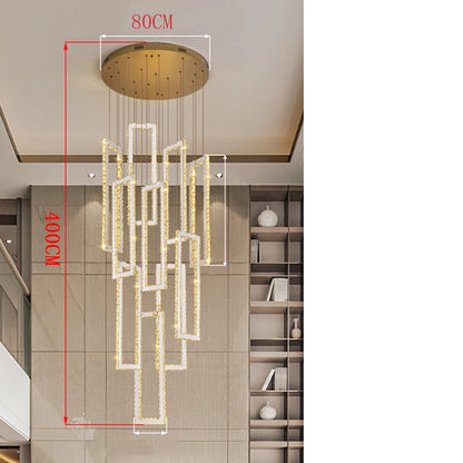 Modern home decoration salon lamps for living room smart crystal Pendant lights dining room indoor lighting