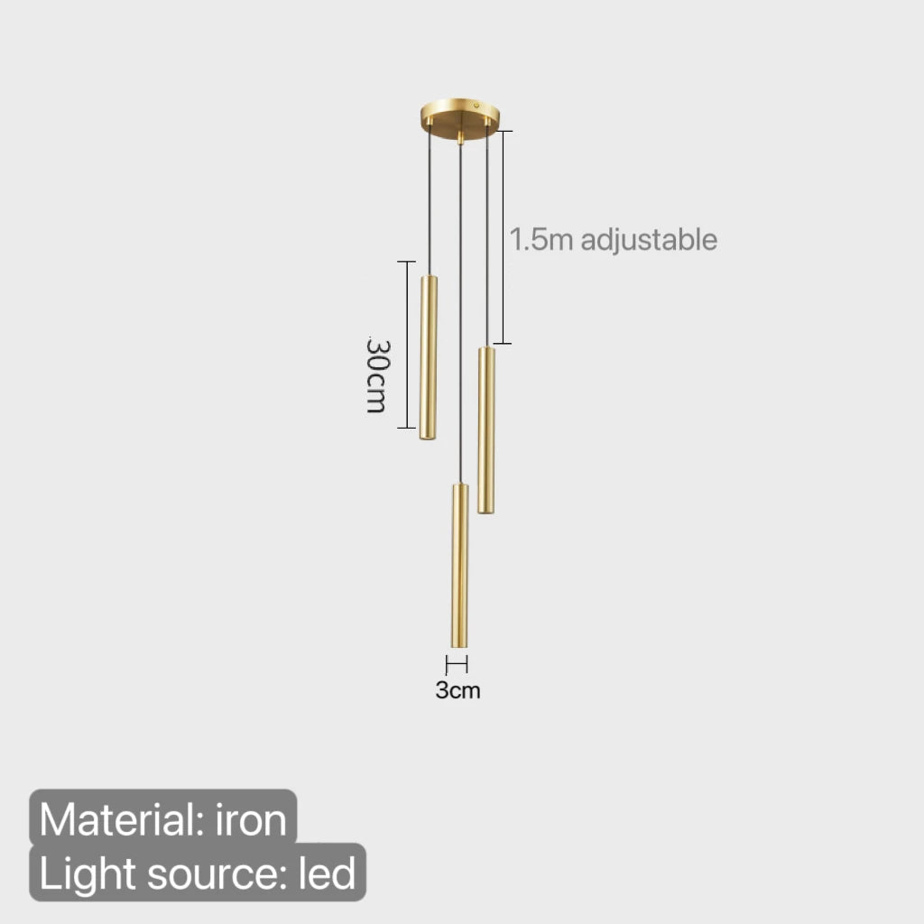 Minimalist Bedside Pendant Lamp Bedroom Spotlight Restaurant Bar Kitchen Dining Hall Island Platform Lights Hanging Lighting Led