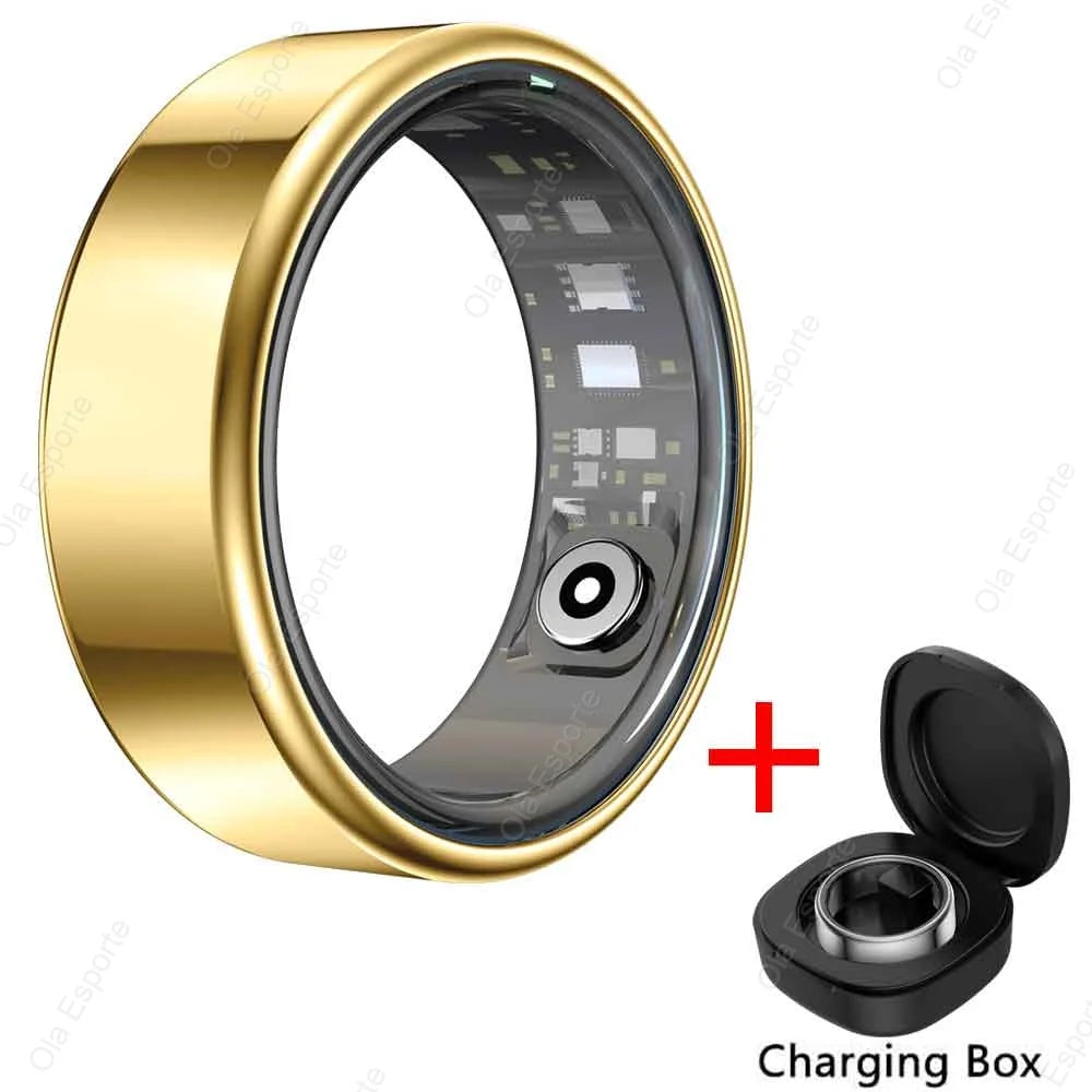 Smart Ring for Men Women Bluetooth Monitor Blood Heart Rate Blood Oxygen Monitor Smartring Multi Sport 5ATM Waterproof 2026 New