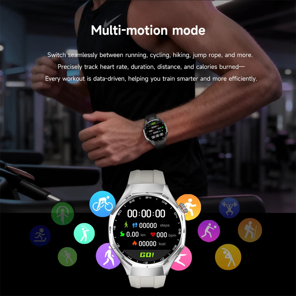 2026 New Global Version Watch 6 Pro GPS Smart Watch Men AMOLED Screen Sports Fitness Track Bluetooth Call Waterproof Smartwatch