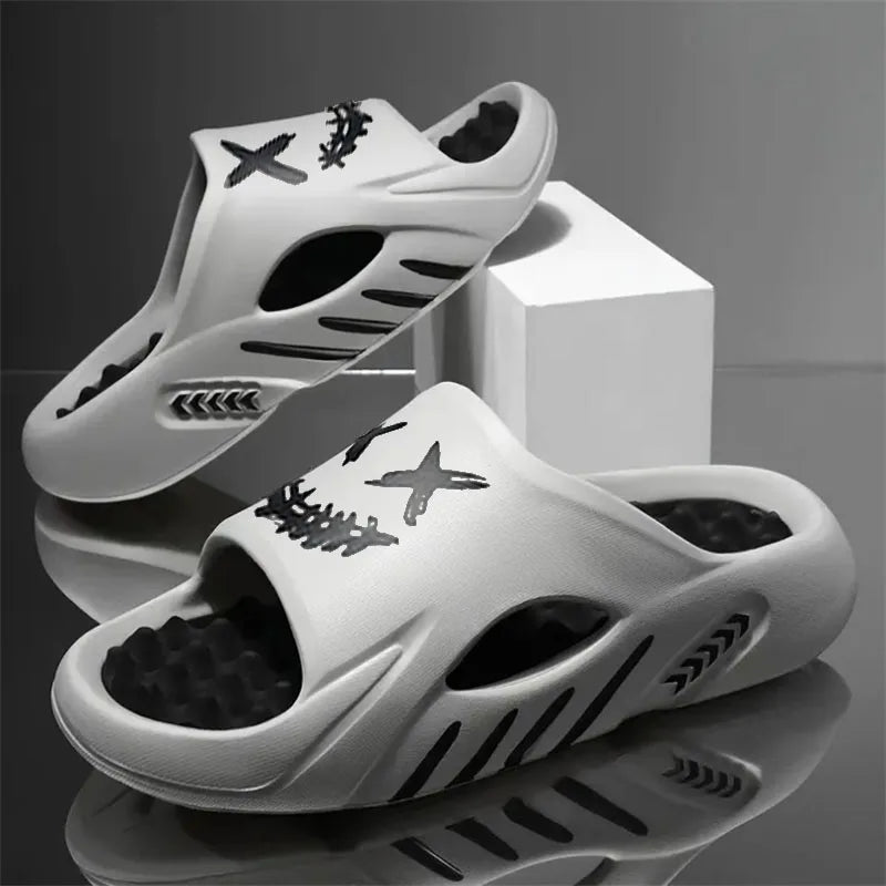 Men's Slippers EVA Non-slip Slides Fashion Home Slippers Comfortable Men's Slides Casual Sandals Outdoor Indoor Shoes Big Size