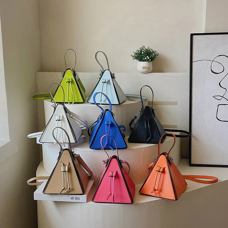 Fashion Ladies Shoulder Bags Handbag High Quality Leather Crossbody Bag Designer Female Triangle BagsSense of Luxury Women Bags