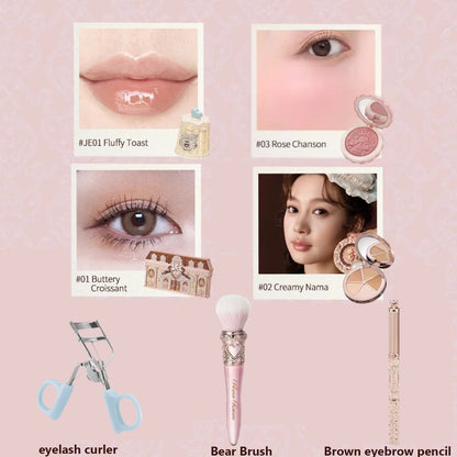 Flower Know Little Angel Collection Makeup Gift Box Eyeshadow Blush Cream Matte Lipstick Highlighter Full Kit All In One