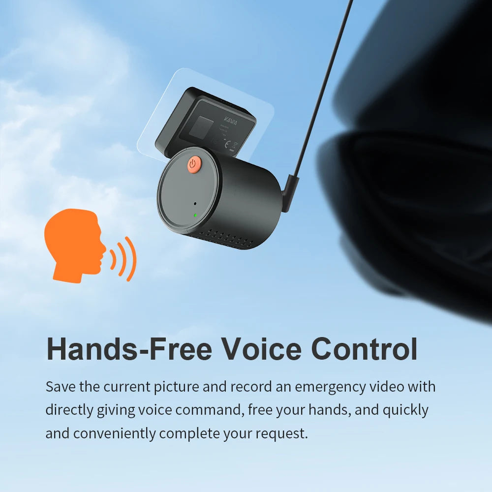 KAWA Dash Cam MINI 3 Voice Control Tiny 2K 1296P Colorful Night Vision 24H Parking Guard WIFI, G-sensor, Supercapacitor,Car DVR