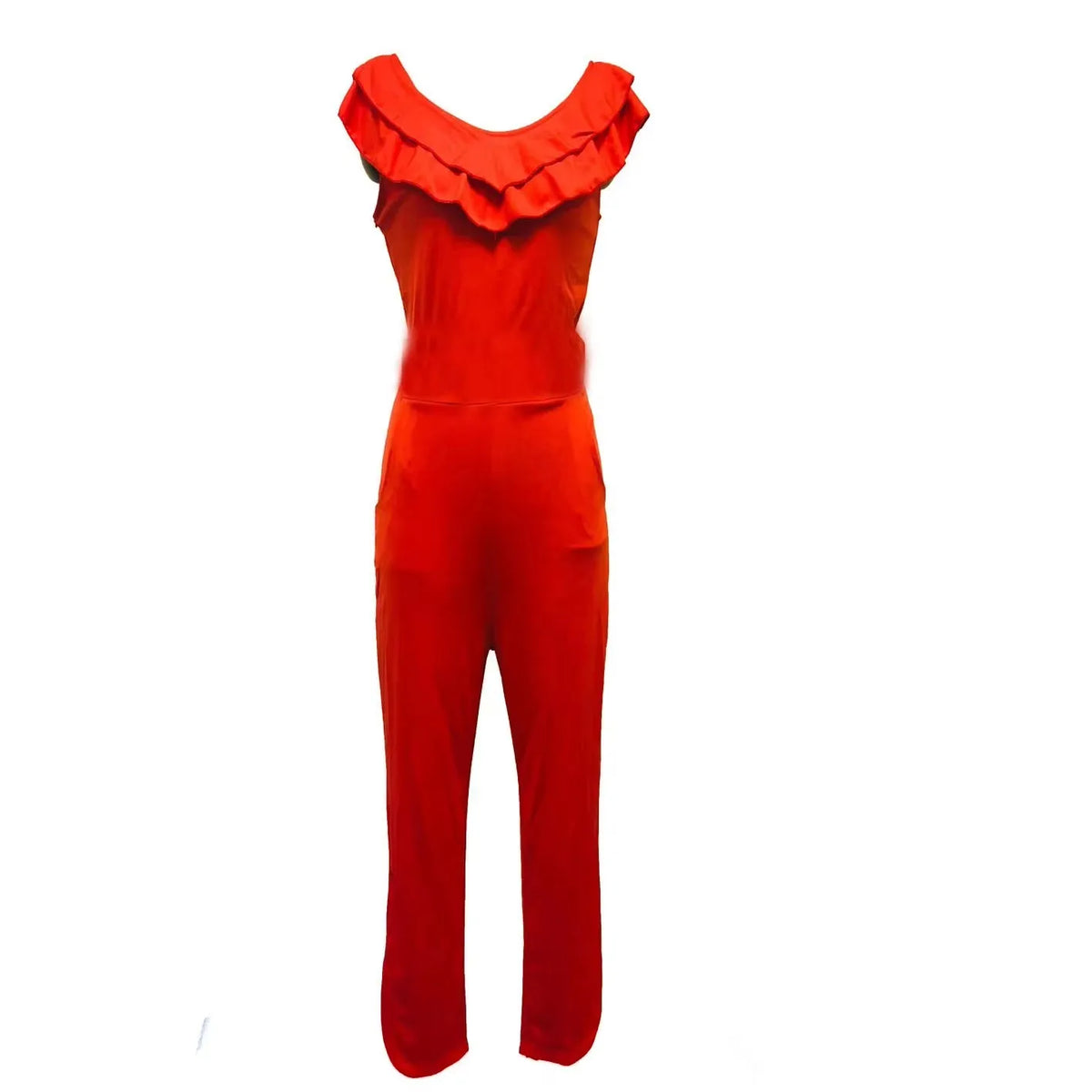 No Belt Jumpsuits Women's Clothing Fashionable Versatile off Shoulder Layered Pleated Skirt Legs High Waist Slim Fit New Rompers