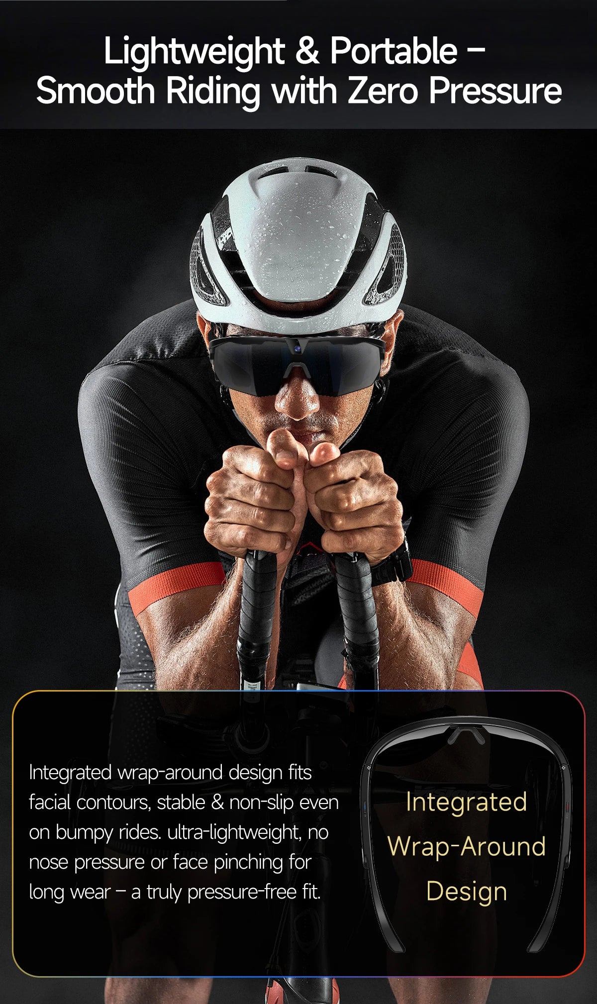 LIGE New Smart Glasses 800W Pixels Camera  1080P Video Waterproof Outdoor Cycling UV protection Bluetooth Call Smart Sunglasses