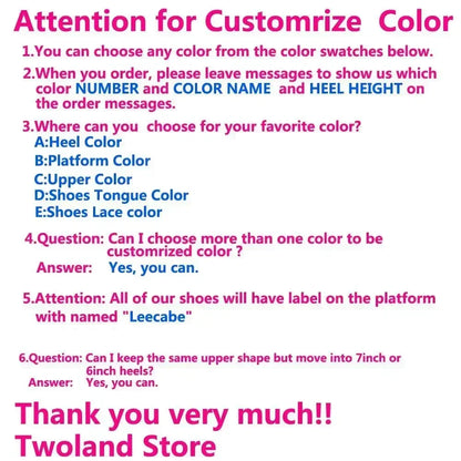 Leecabe  26CM/10inches  PU  English pattern Trend fashion electroplate platform High Heel  stripper heel Pole Dance boots