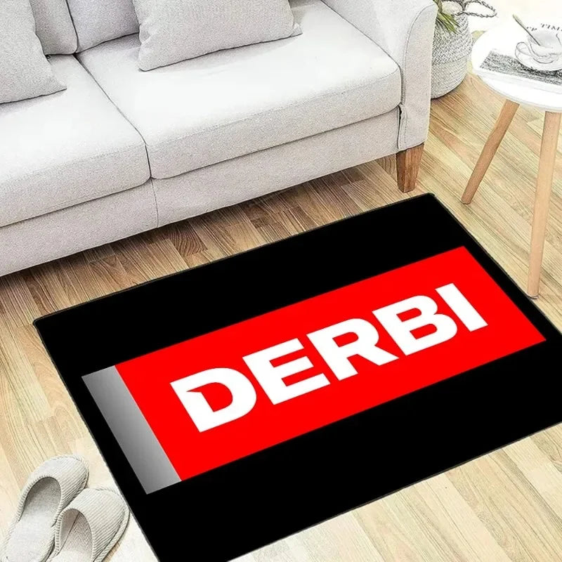 DERBIS Motorcycle Floor Mats Carpet Bedroom Decor Bedside Soft Carpets Home Living Room Anti-slip Rugs Lounge Area Rug Doormat