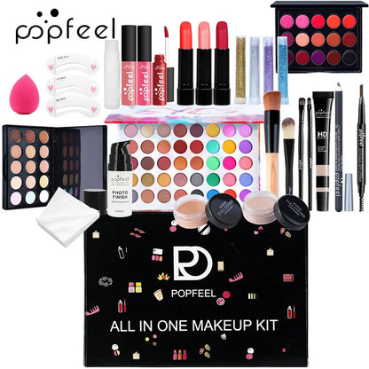 Professional Makeup Set Full Makeup Kit Eye Shadow Blush Foundation Face Powder Makeup Case Korean Cosmetic Christmas Gifts