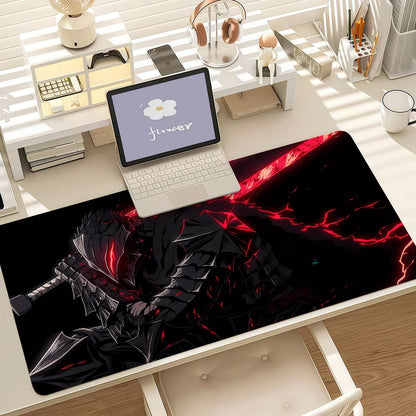 Retro Classic Comics B-berserk Mouse Pad Anti Slip Rubber Edge Locked Thickened Laptop Gaming Desk Mat