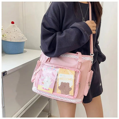 Ballet Girl Large Appetite Itabag Japanese Two-Dimension Single Shoulder Crossbody Bag Gift For Friends Women'S Handbag