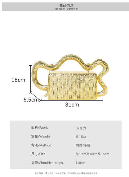 2026 Luxury Designer Women's Shoulder Bags Silver Evening Clutch Bag Trend Clip Party Purse Fashion Crossbody Handbag