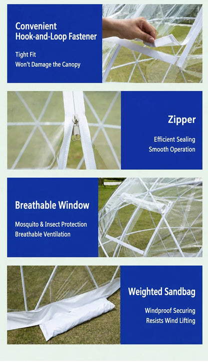 Luxury Transparent Geodesic Dome Tent Bubble House Outdoor Glamping Camping Tent Resort Garden Hotel Custom Design