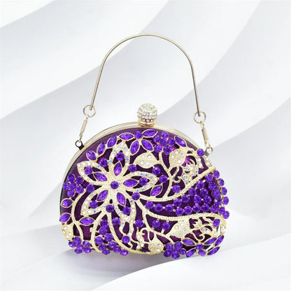 Women Nigerian Italian Shoes and Bags Set Decorated with Rhinestone Luxury Shoe and Bag Set for Party in Women Ladies Pumps