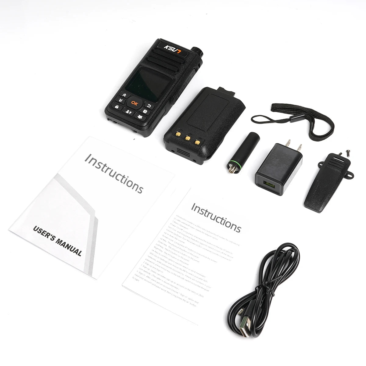 KSUT ZL10 Zello Walkie Talkie 4g Radio Work With Sim Card Blue Tooth Long Range Two Way Radio Walkie Talkie Profesional Powerful
