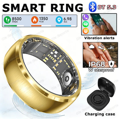 New Incoming Call Vibration Reminder Smart Ring 2026 Gesture Control Messages Alarms Health Monitor Sports Smartring Men Women