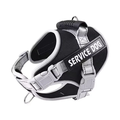 Adjustable Walking Dog Harness, Handle & Leash, No Pull Reflective Pet Vest, Soft Breathable Mesh, Suitable for Small & Big Dogs