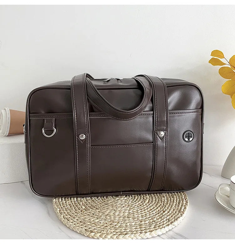 Japanese Schoolbag Women Handbag Shoulder Book Bag Uniform Bag Laptop Bag Commuter Briefcase Comic Con Tote Bags Crossbody Bags