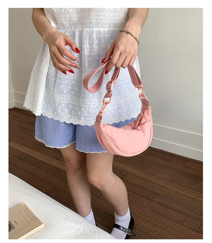 New Mini Women's Nylon Shoulder Bag Casual Sports Female Hobos Crossbody Bags Fashion Female Fanny Pack Purse Handbags