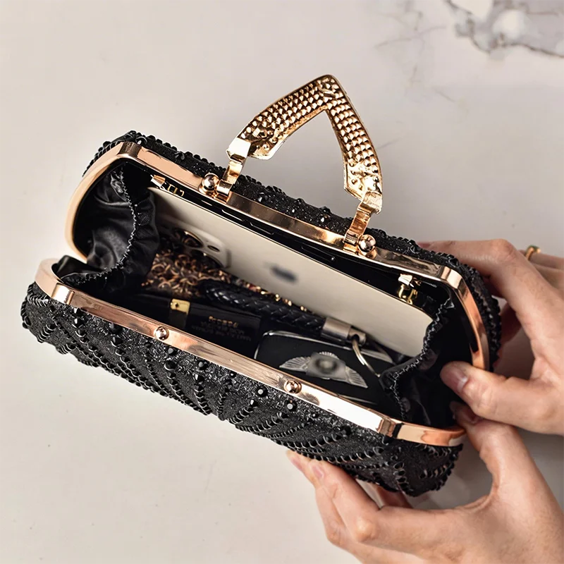 Diamond Silver Shoulder Bags for Women Wedding Inspired Designer Handbags 2026 Luxury Quality V Hasp Rhinestone Crossbody Bags
