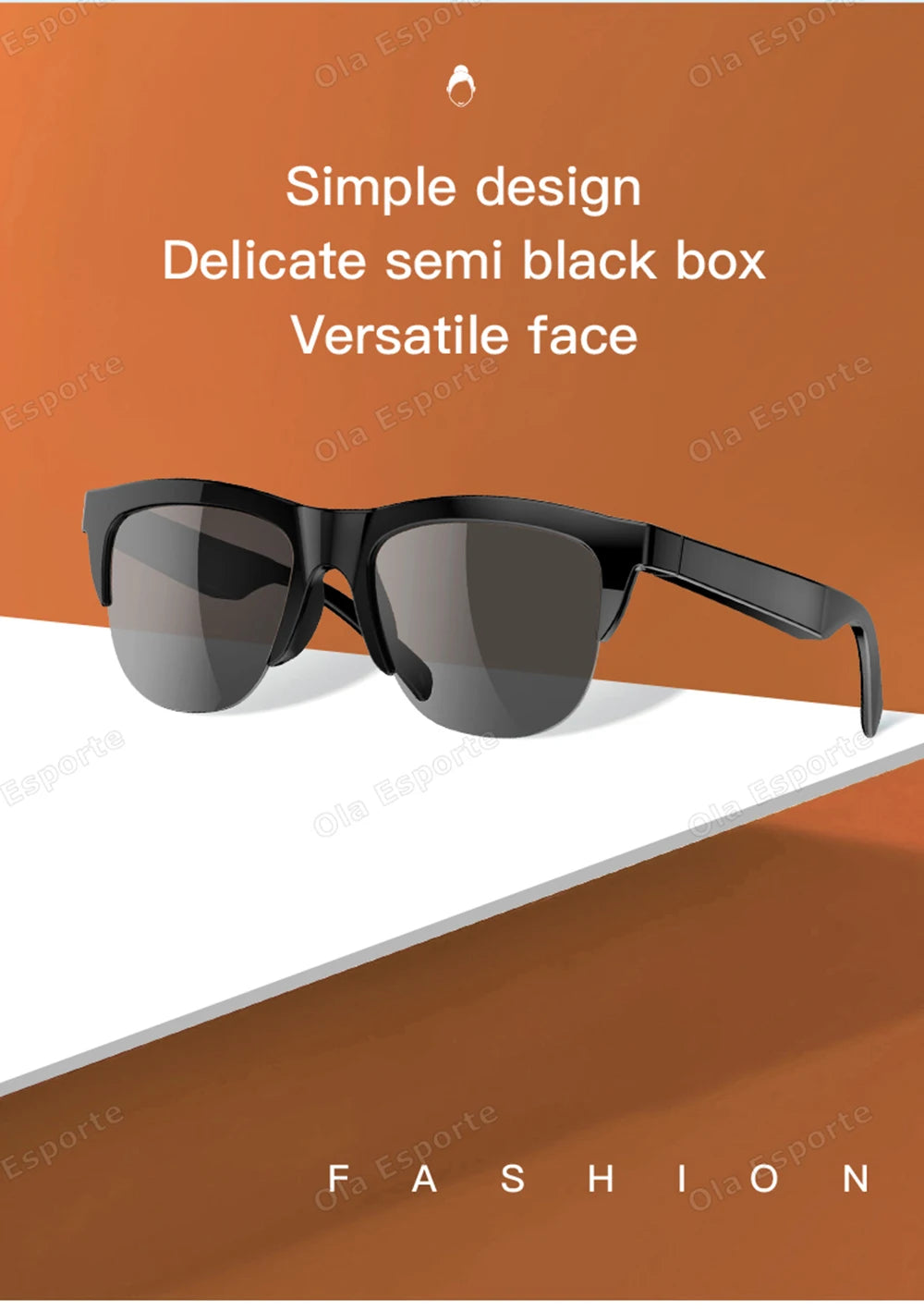2026 Smart Glasses New AI Translation UV400 Polarized Lenses Wireless Bluetooth Call HD Voice navigation Driving SmartSunglasses