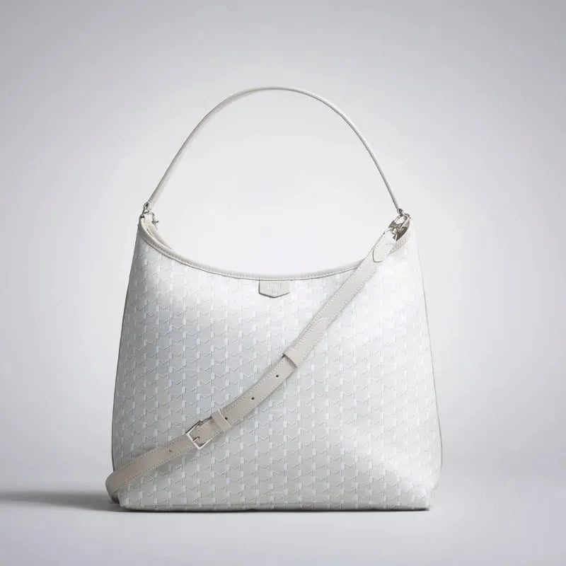 Designer Hobo Bags For Women Luxury Brand High Quality Monogram Canvas Smooth Leather Handle Large Capacity Elegant Shoulder Bag