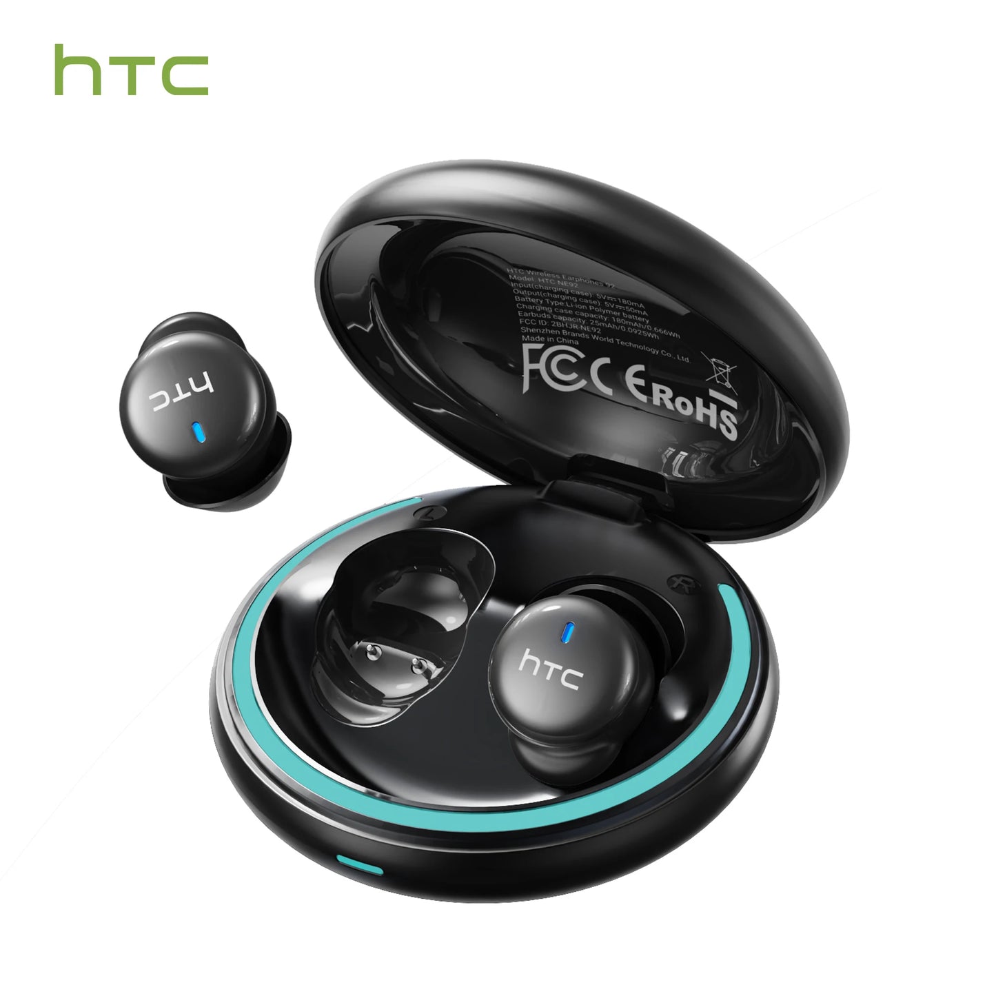 HTC NE92 Sleep Earbuds Wireless Bluetooth Earphones Comfortable To Wear Headphones 50Hrs Playback Low Latency Clear Sound Qualit