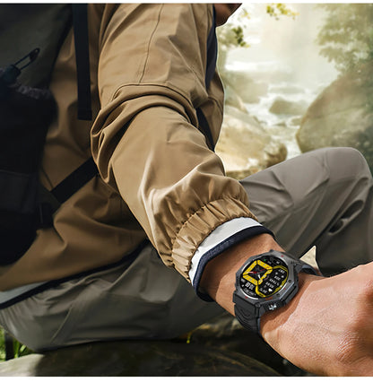 New Military Real GPS Smart Watch Men 10ATM IP69K Waterproof Swim Sports Watches Flashlight Bluetooth Call AMOLED HD Smartwatch