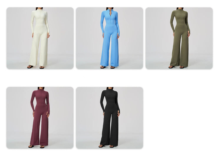 Summer Long Sleeve Yoga Suit Women's Tracksuits Gym Clothes Training Sportswear Fitness Sports Bodysuit Female Workout Overalls