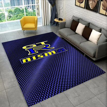GTR Racing Car N-Nissan Logo 3D Carpet Rug for Home Living Room Bedroom Sofa Motorcycle Doormat Decor,kid  Area Rug Floor Mat