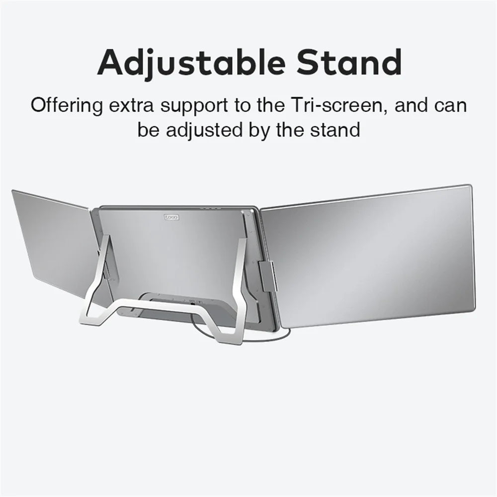 Dual Screen Display Extended Portable Monitor FHD Notebook Sub Screen Triple Screen Extender Compatible with All PC Rospider