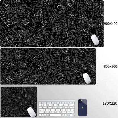 Computer Mouse Pad Strata Liquid Gaming PC Deskmat Laptop Pc Accessory Non-slip soft Mat XXL size Mousepad Large 900x400 Mats