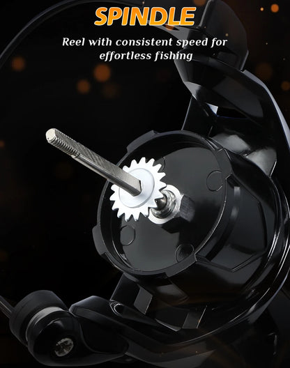 Fishing accessorHE Spinning Reels Ultralight Metal 5.2:1 Gear Ratio 1000-7000 Saltwater Or Freshwater Big Max Drag Fishing Reels