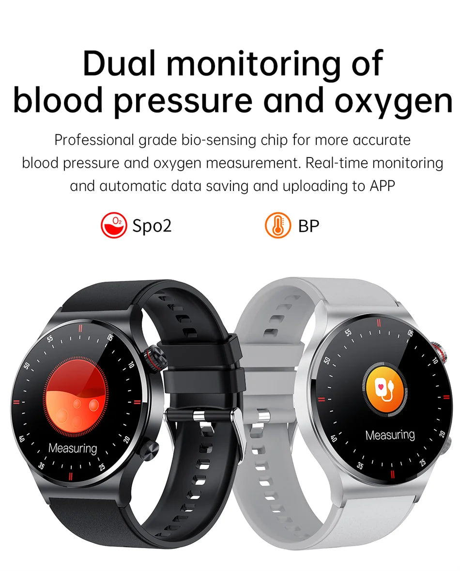 2025 NFC Bluetooth Call Smart Watch Men Full Screen GPS Sports Bracelet Waterproof ECG Health Monitor SmartWatch for IOS Android