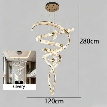 Nordic Home Decoration Stair Chandelier LED Pendant Lights Modern Ceiling Light Indoor Lighting Fixtures For Living Room Bedroom