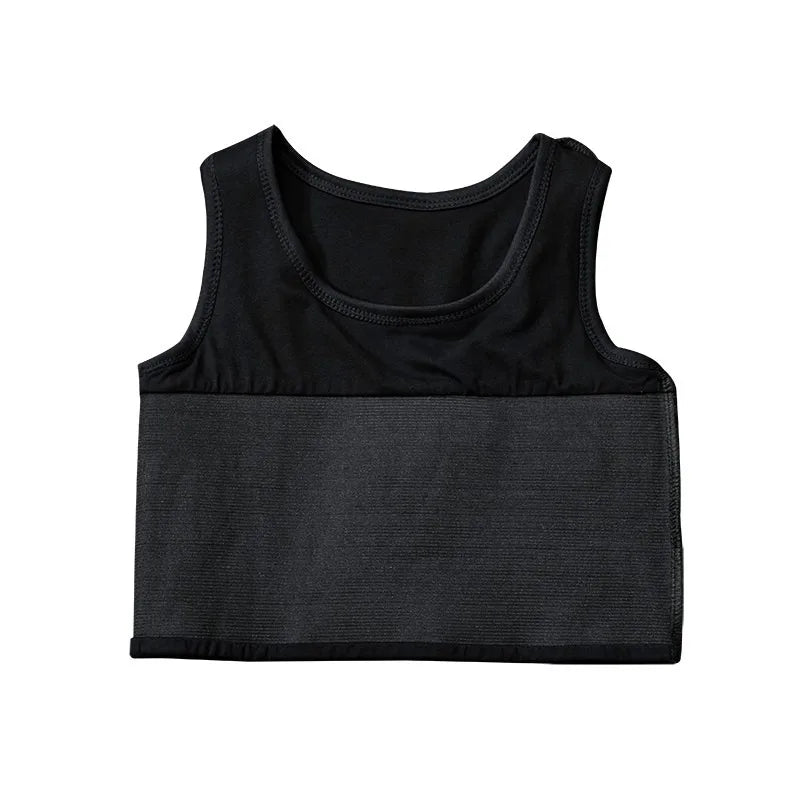 Bandaged chest clip vest, top breathable elastic chest clip vest, women's tight elastic vest