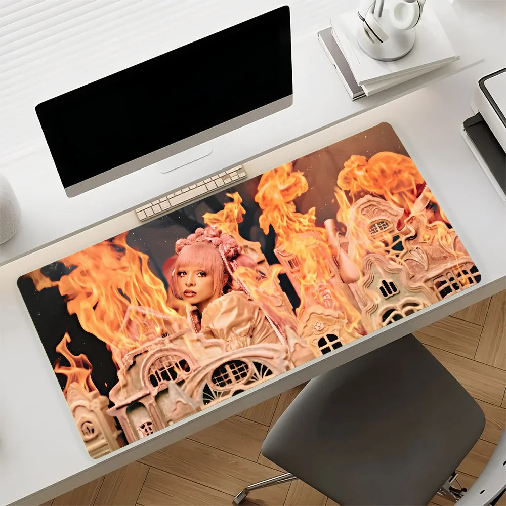Singer Melanie Martinez Hades Mouse Pad Large Non-Slip Waterproof Mat Stitched Edge Keyboard Pad for Gaming Daily Office
