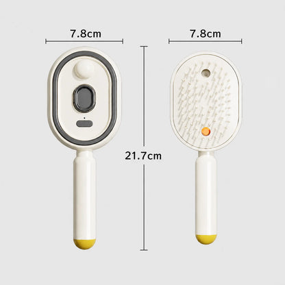 Electric Spray & Massage Hair Brush, Electric Steaming Massage Hair Care Brush, for Reduce Frizz, Nourishes Hairs, Anti-Static