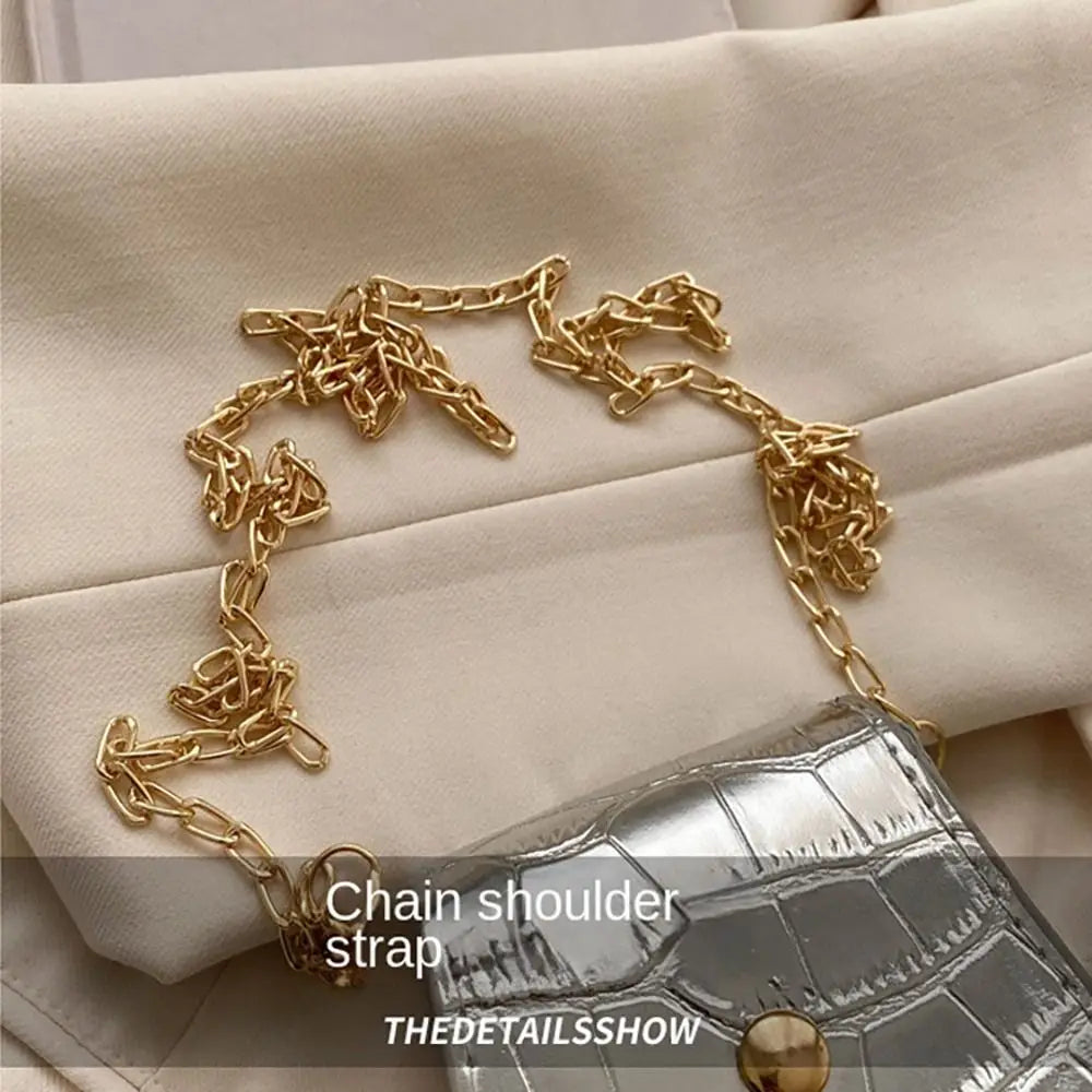 Korean Fashion Mini Crossbody Bags PU Simplicity Shoulder Bag Versatile Chain Handbag Lipstick