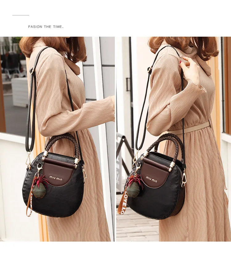 Vintage Women's Bag Luxury Designer Boston Style Women Shoulder Bag High Quality Fashion Crossbody Bags Female Handbags