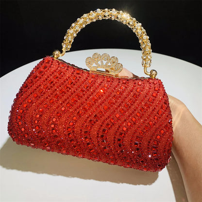 Elegant Purse Trend Luxury Designer Chain Shoulder Bag Women's Handbags Wallets Evening Bags for Wedding Bolso 2026 New Gift