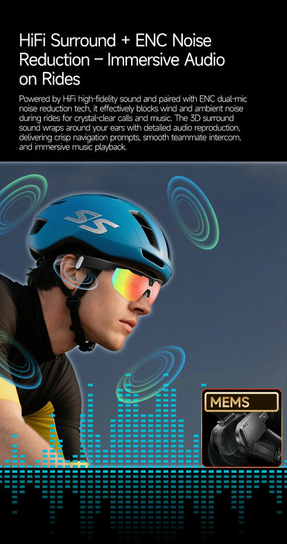 LIGE New Smart Glasses 800W Pixels Camera  1080P Video Waterproof Outdoor Cycling UV protection Bluetooth Call Smart Sunglasses