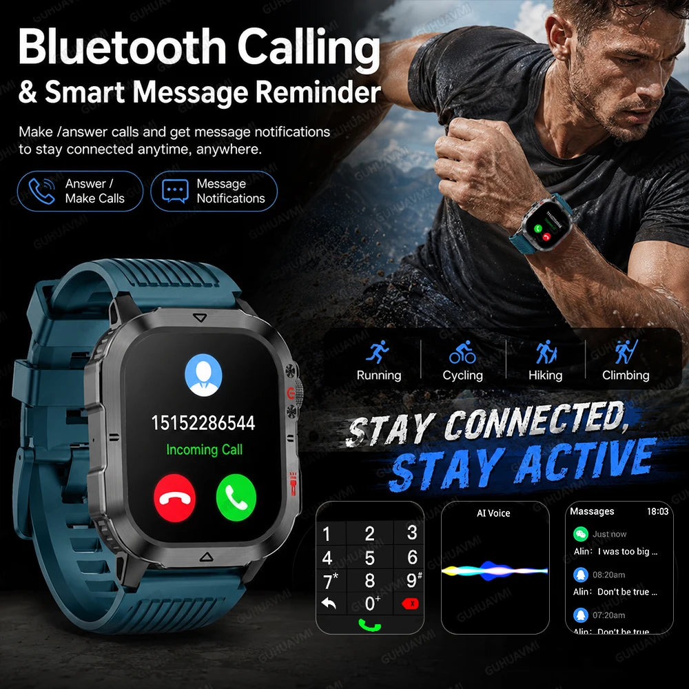 New Custom Co branded Men Transformers Smart Watch Outdoor 100mAh Battery GPS Flashlight BT Call Waterproof Sports Smartwatches